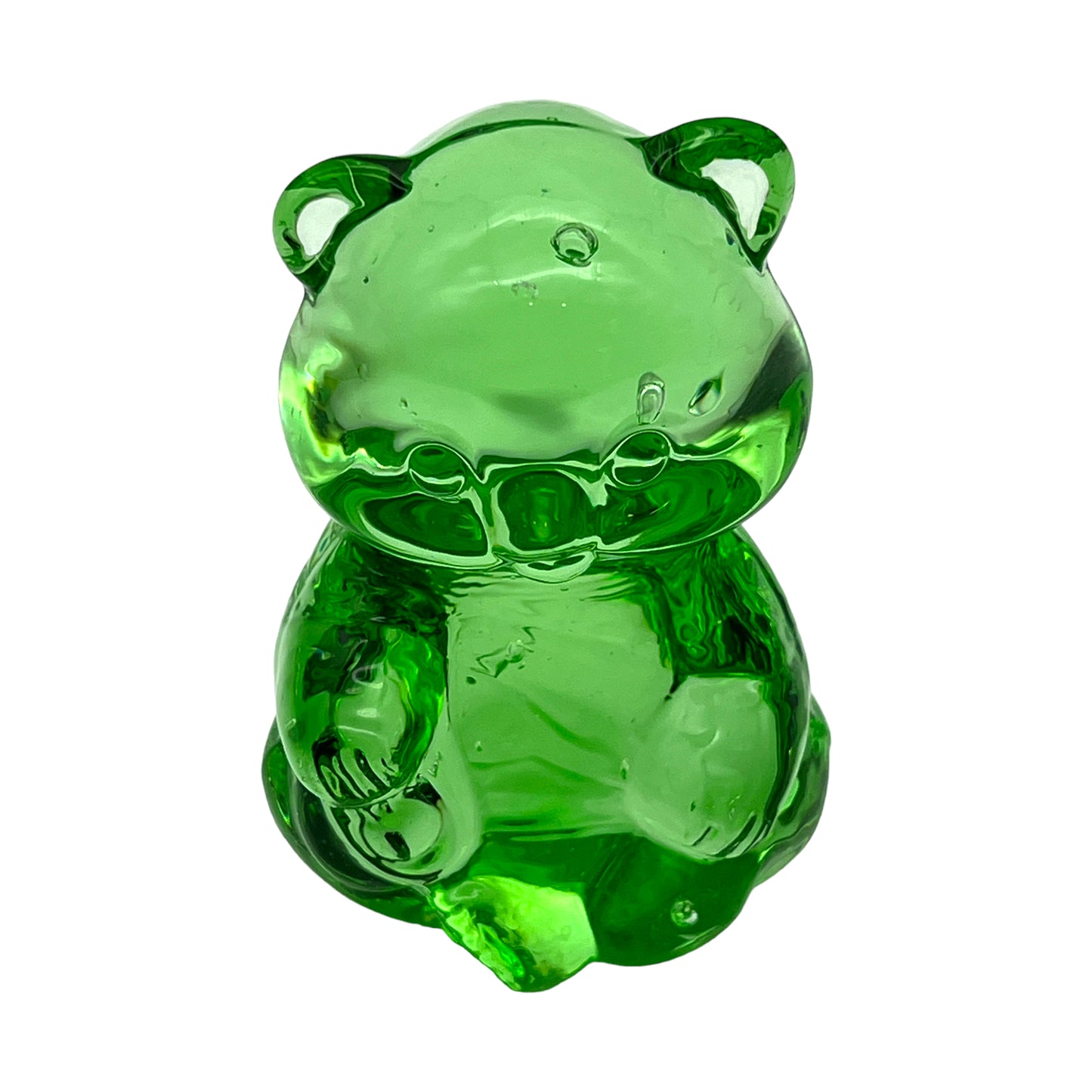 Mesmerizing Handcrafted Art Glass Bear - Choose Your Color - 3.5"
