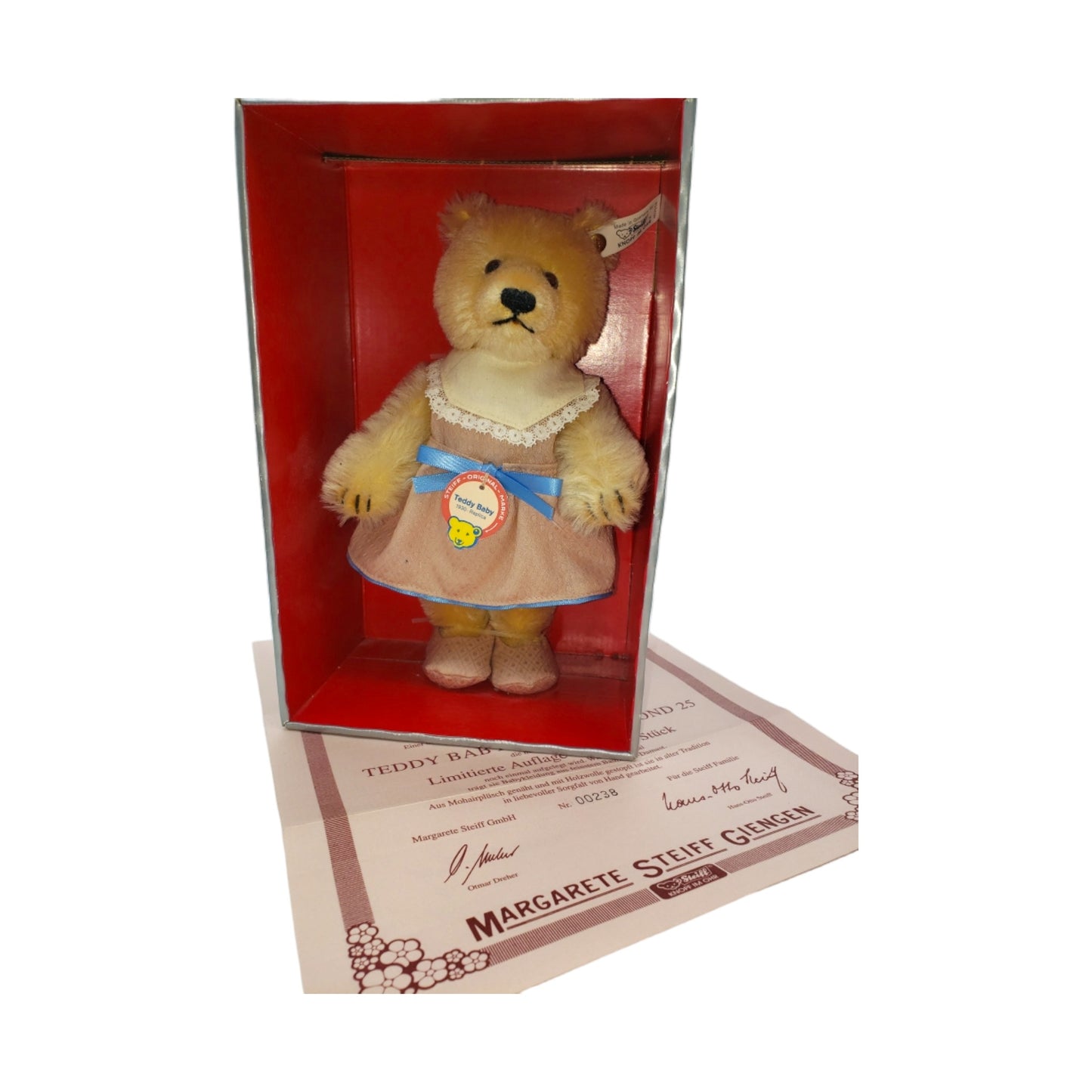 Steiff - Baby Pink Maid #0238 of 7000 - Original Box - 11"