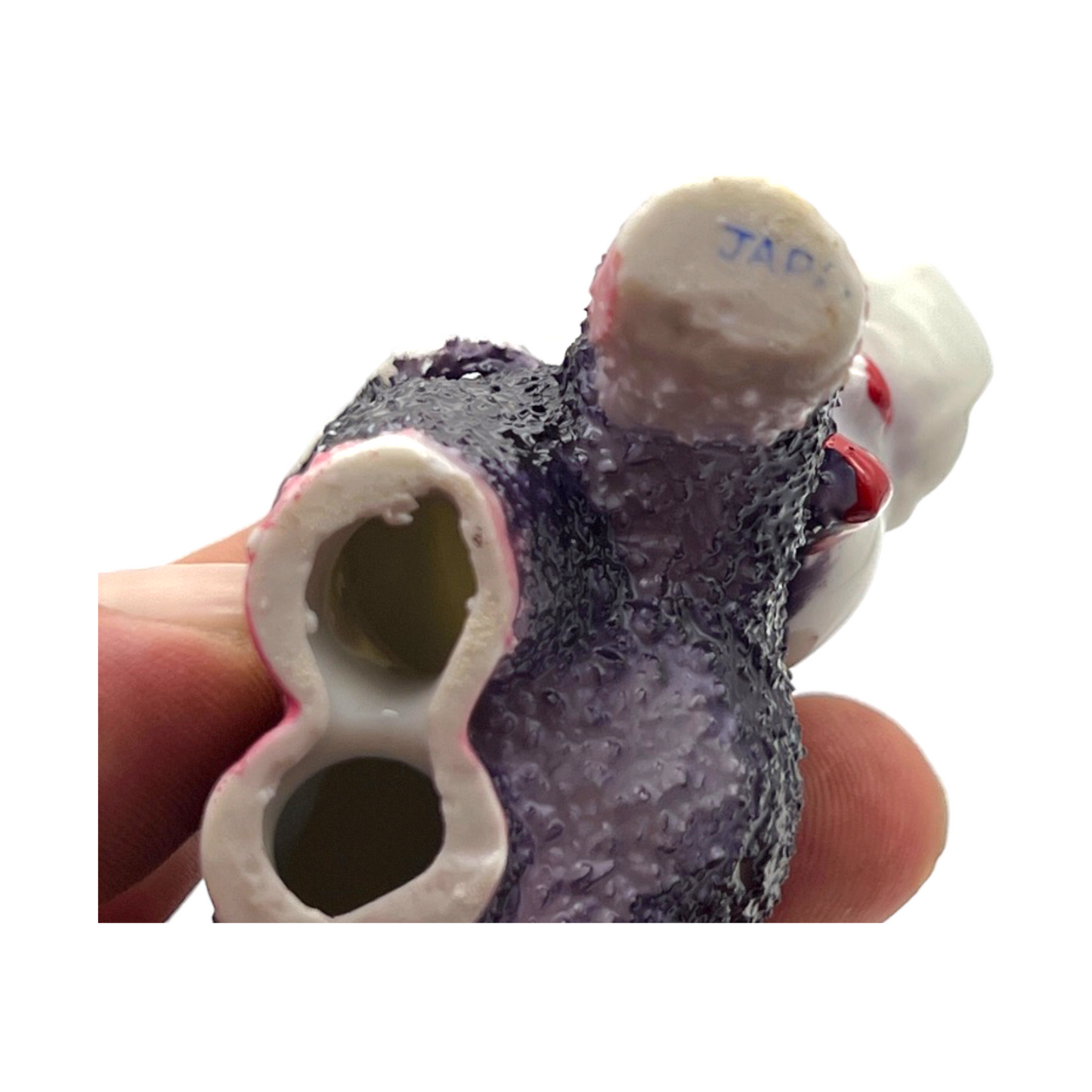 Porcelain - Elephant mother & Baby - Pair - Vintage - 3"