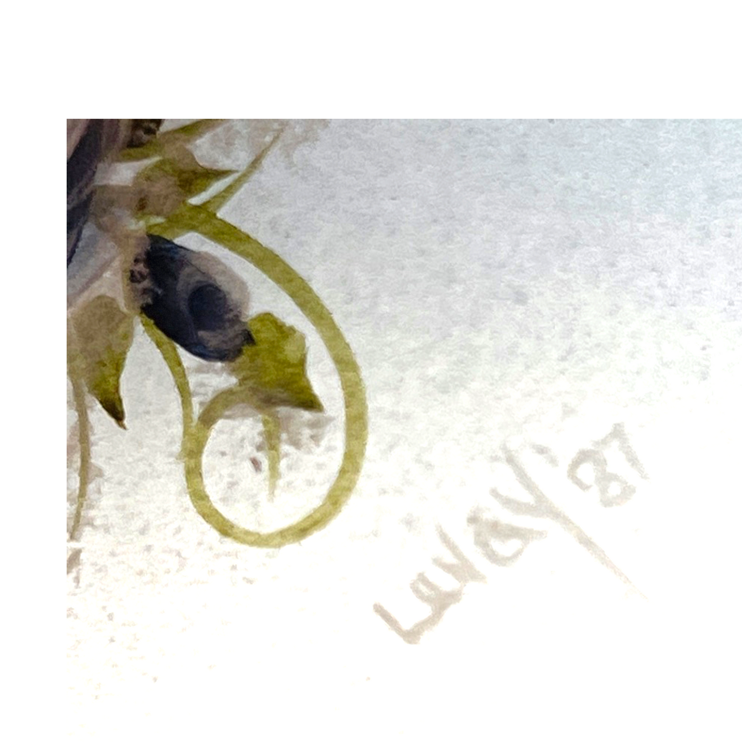 Bell - Hand Painted Rose - Signed - 1987 - 4.5"