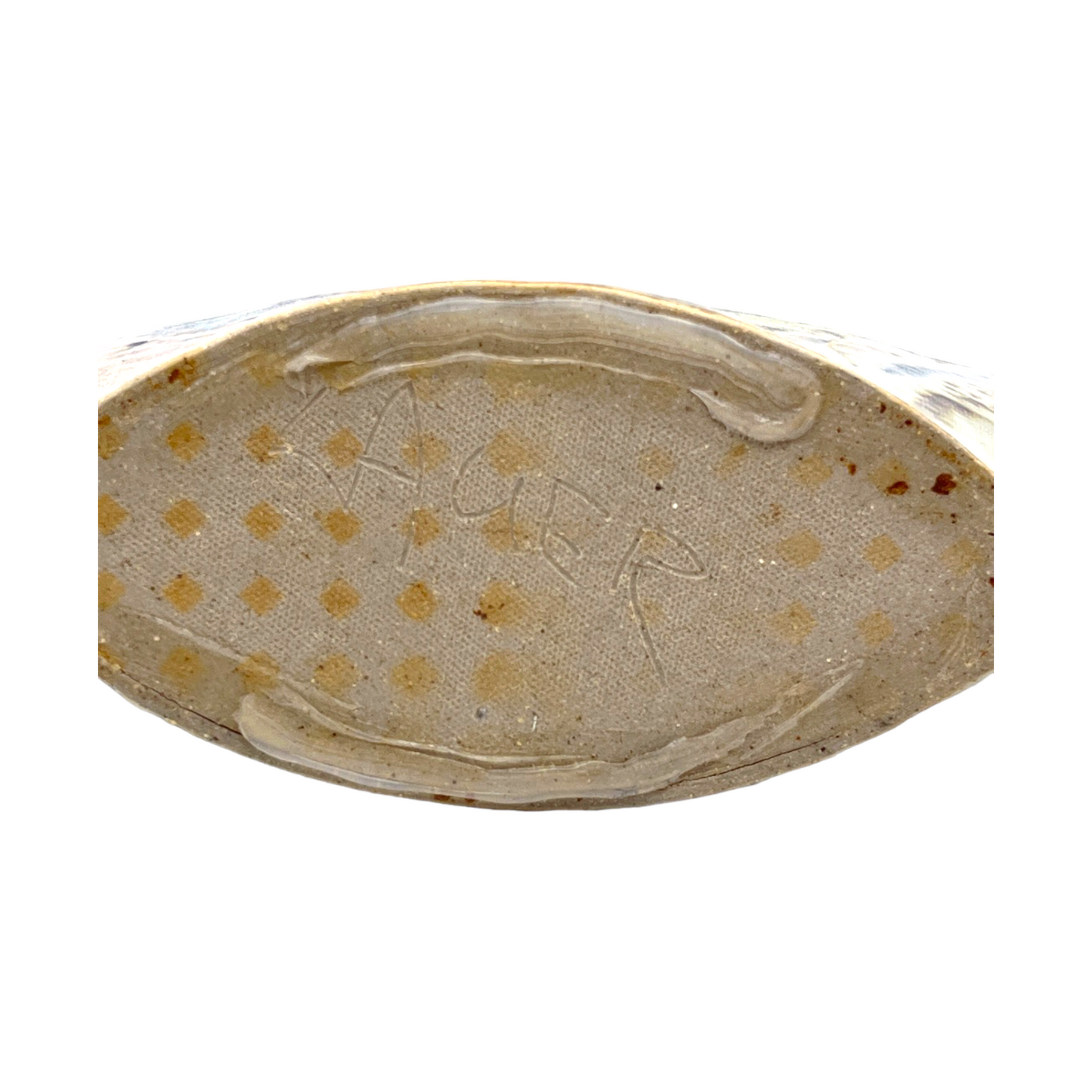 Jim Lauer Studio Pottery - Circle Jagged Top Vase - 8.5"