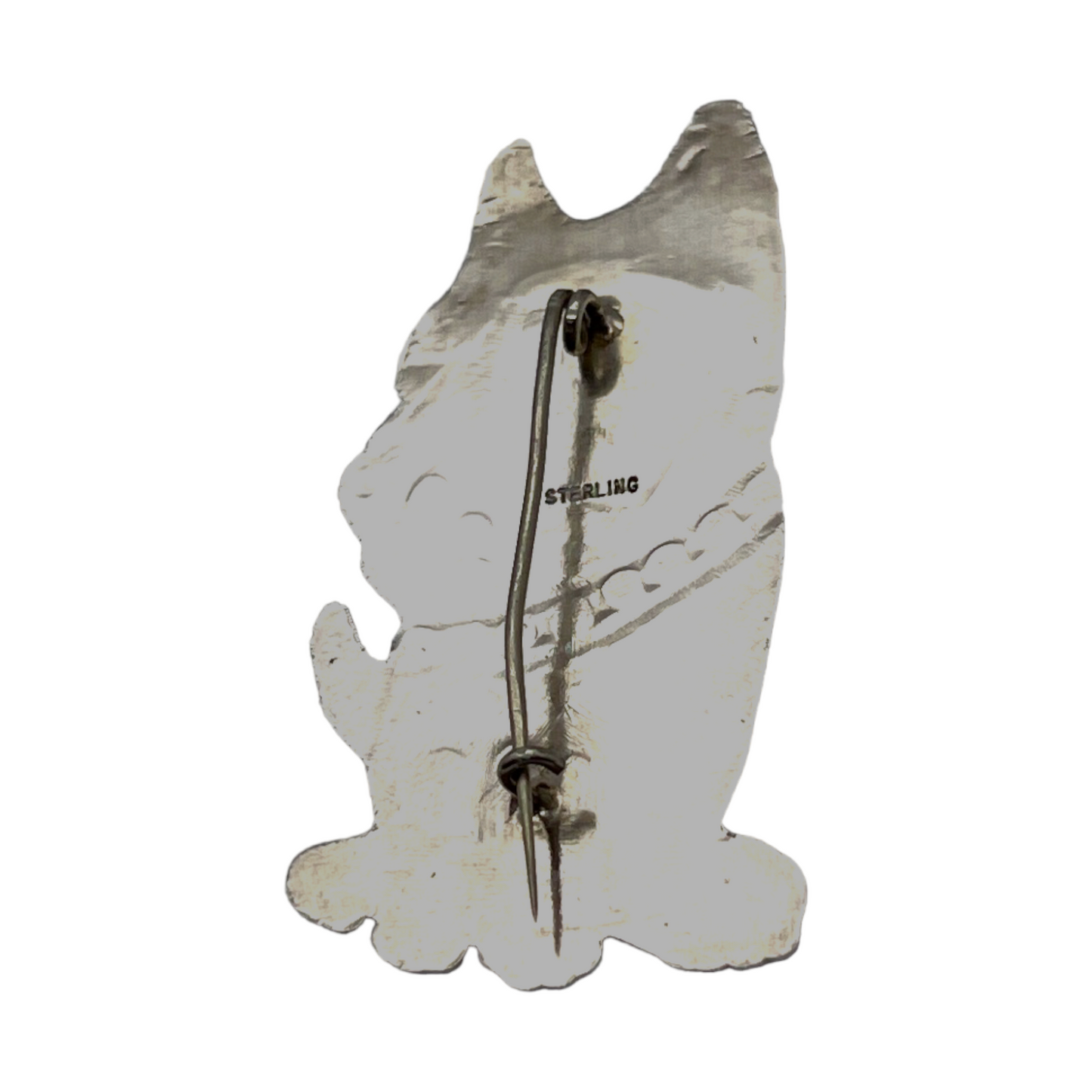 Sterling Silver - Dog Pin - 2"