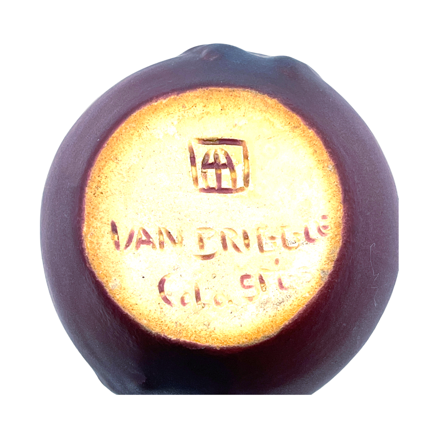 Van Briggle Potter - Melburn Luna Moth Vase - Vintage 1920's - Mint - 4"