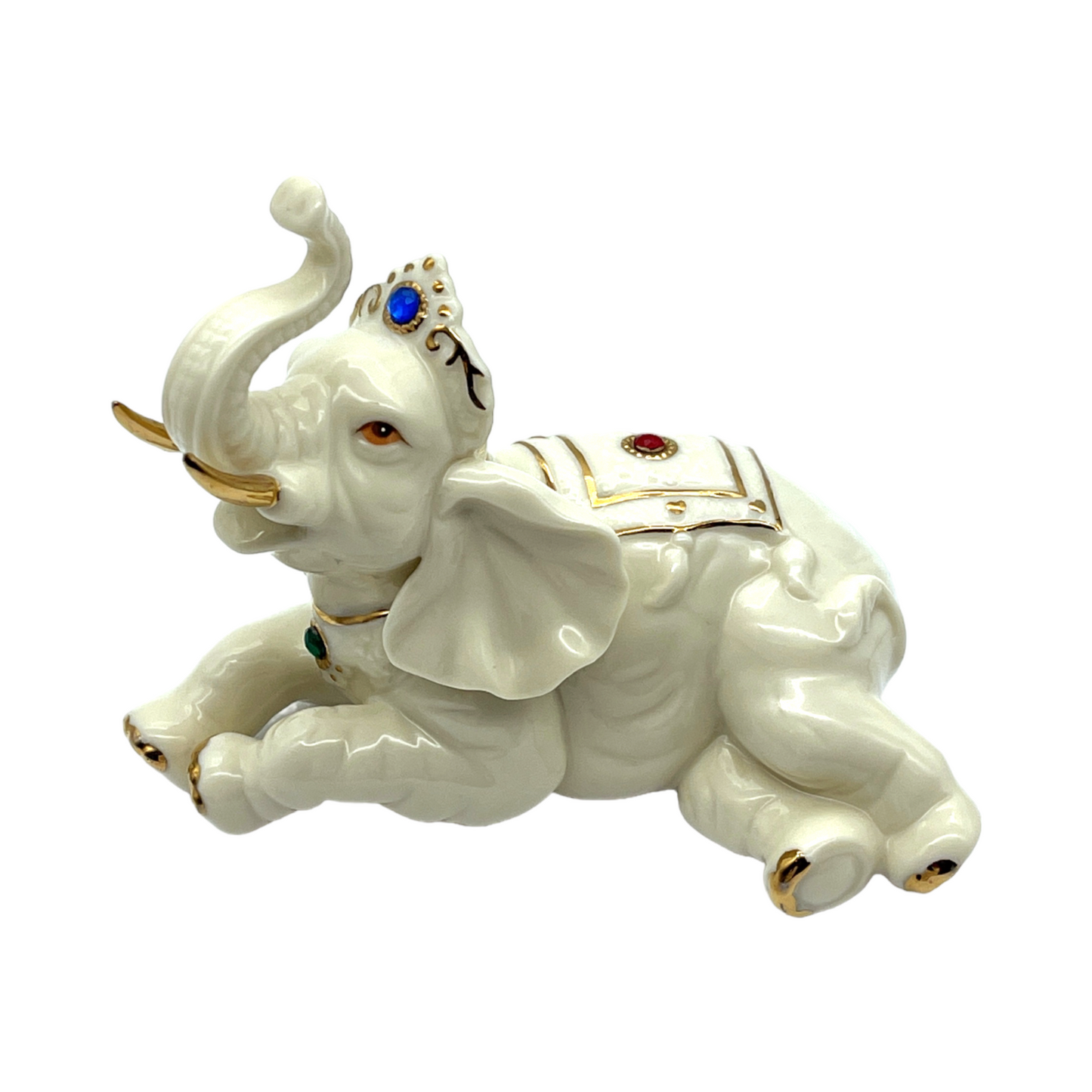 Porcelain Jeweled Elephant - 1998