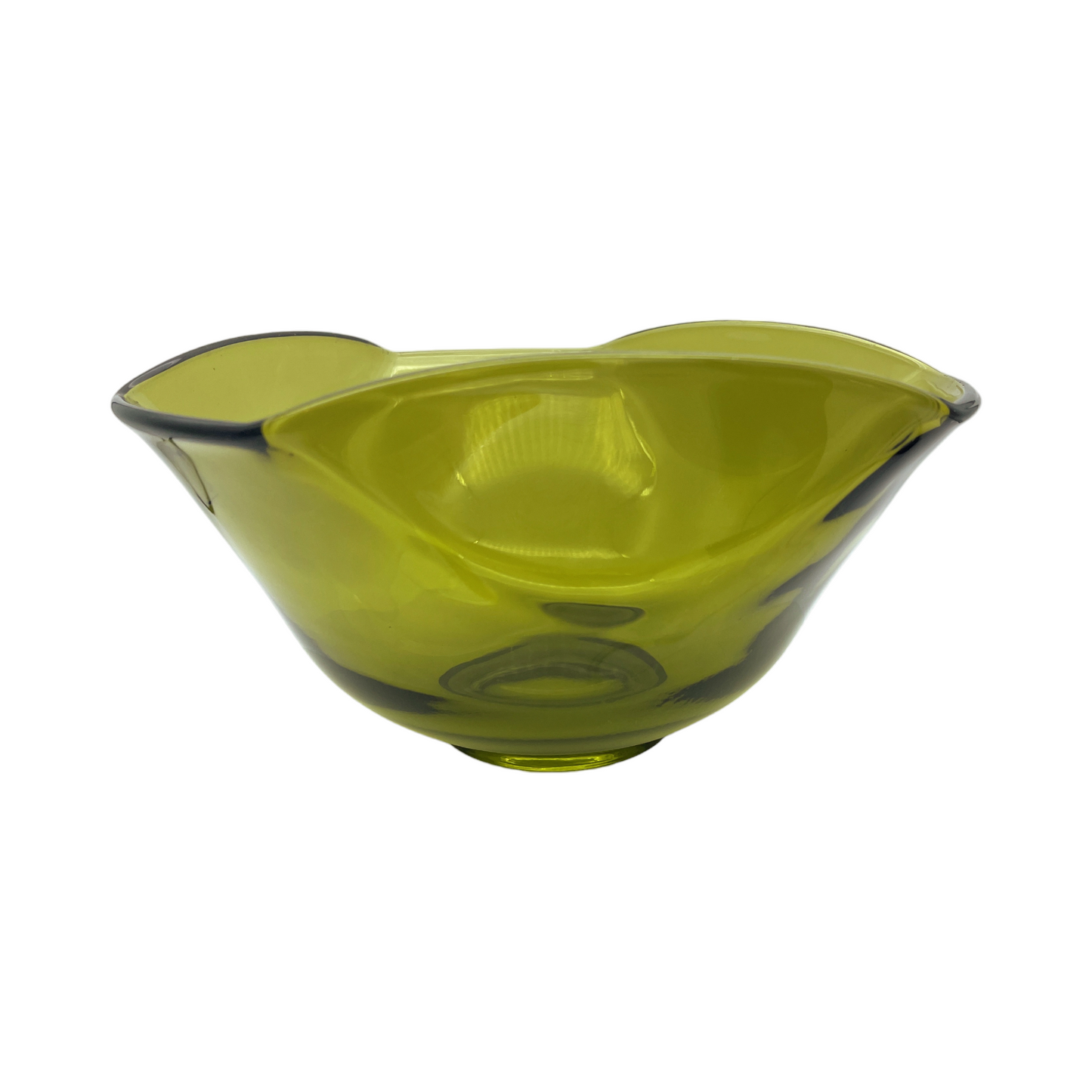 Anchor Hocking - Folded Green Serving Dish - Vintage
