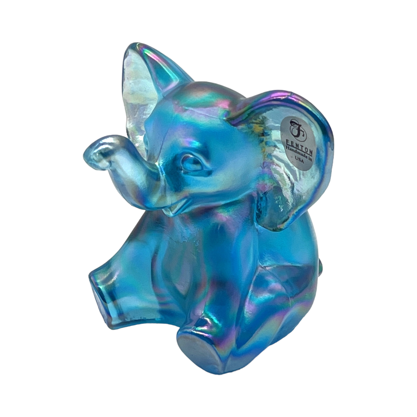 Fenton Art Glass - Elephant Stretch Carnival - Original Sticker