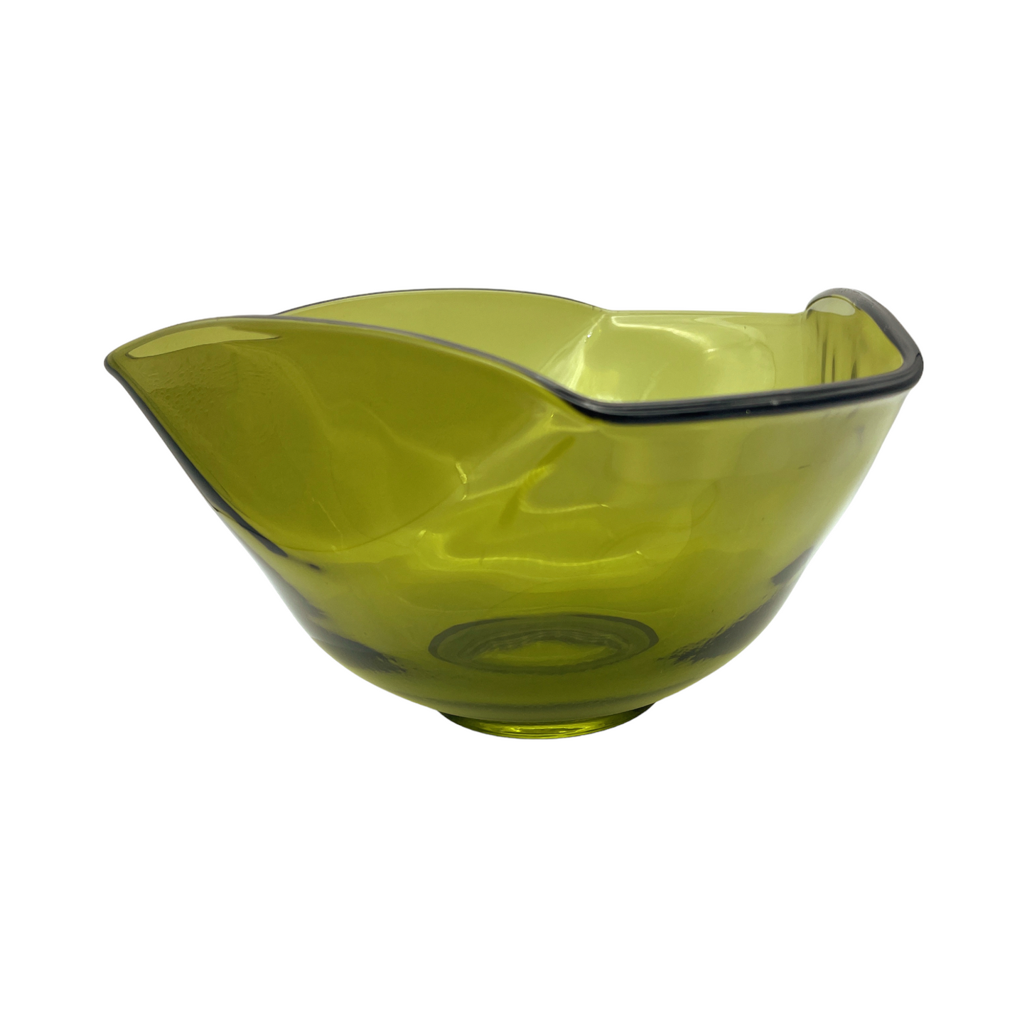 Anchor Hocking - Folded Green Serving Dish - Vintage