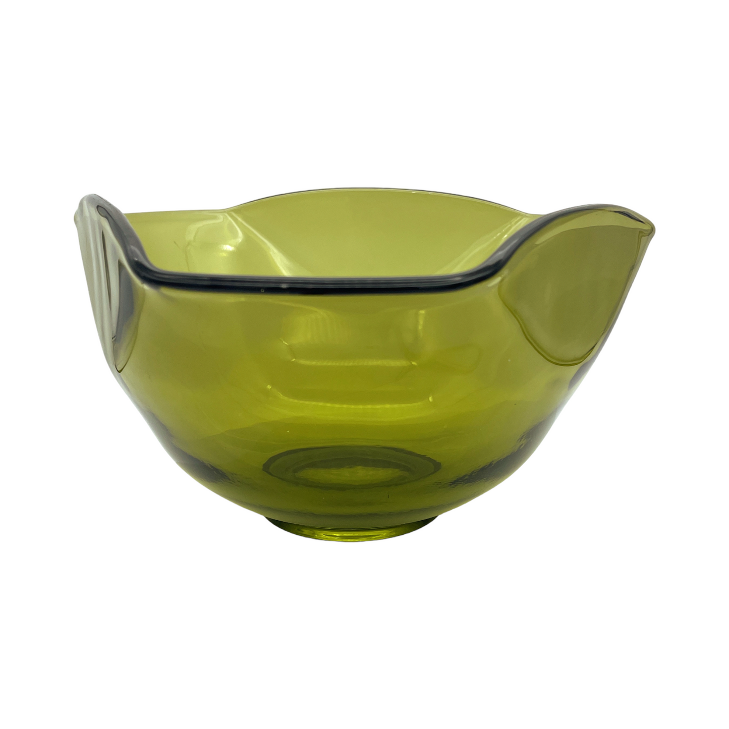 Anchor Hocking - Folded Green Serving Dish - Vintage