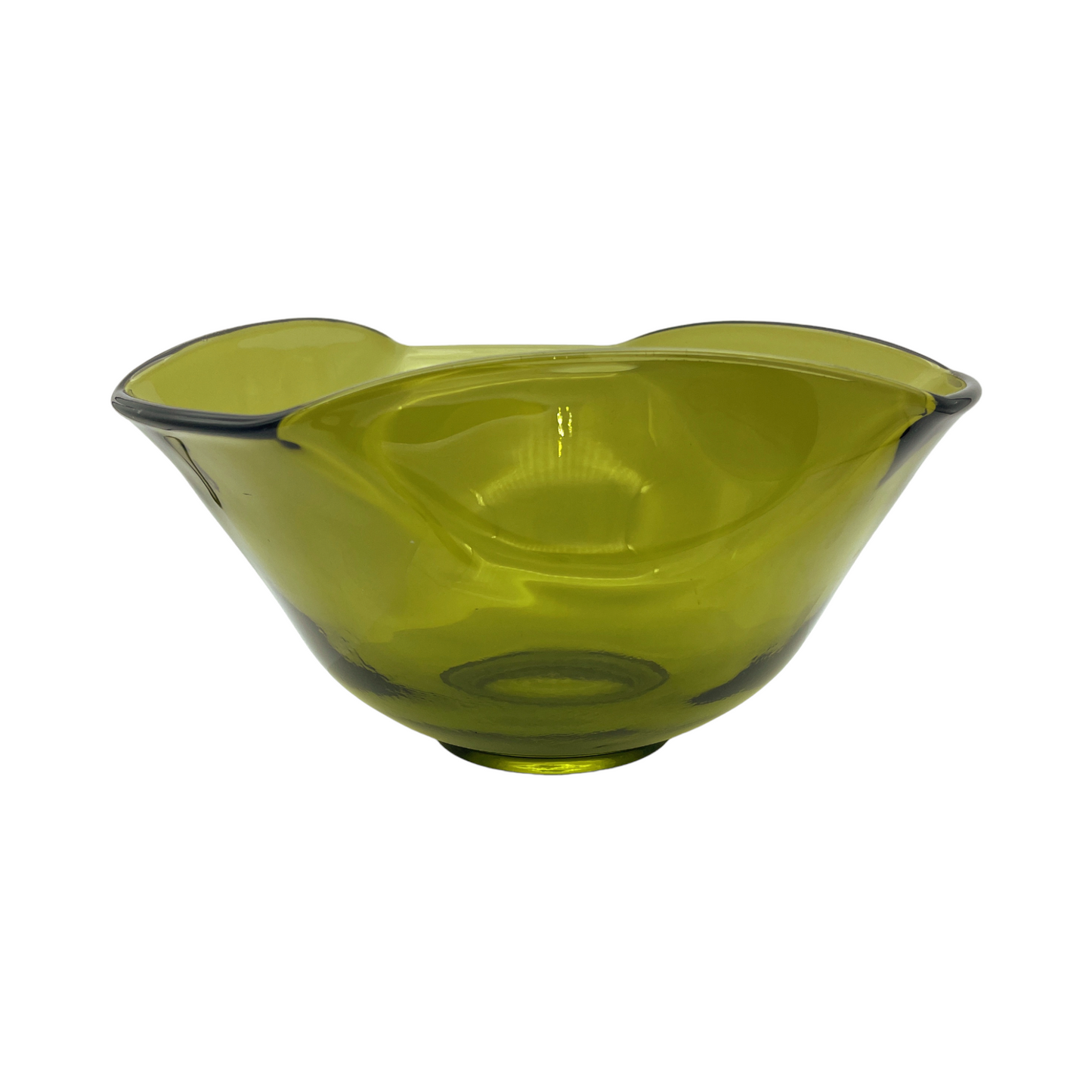 Anchor Hocking - Folded Green Serving Dish - Vintage