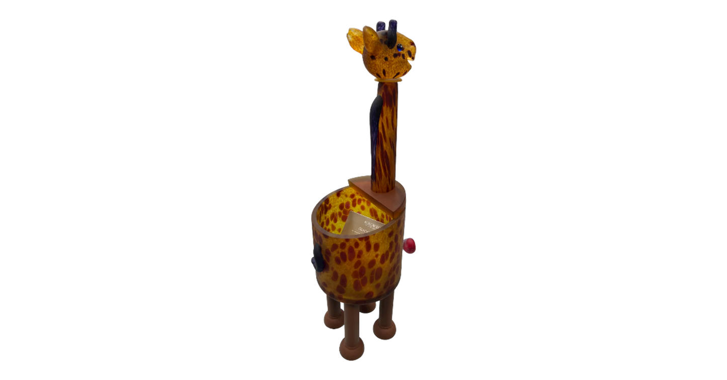Borowski Glass Giraffe Planter- 28"