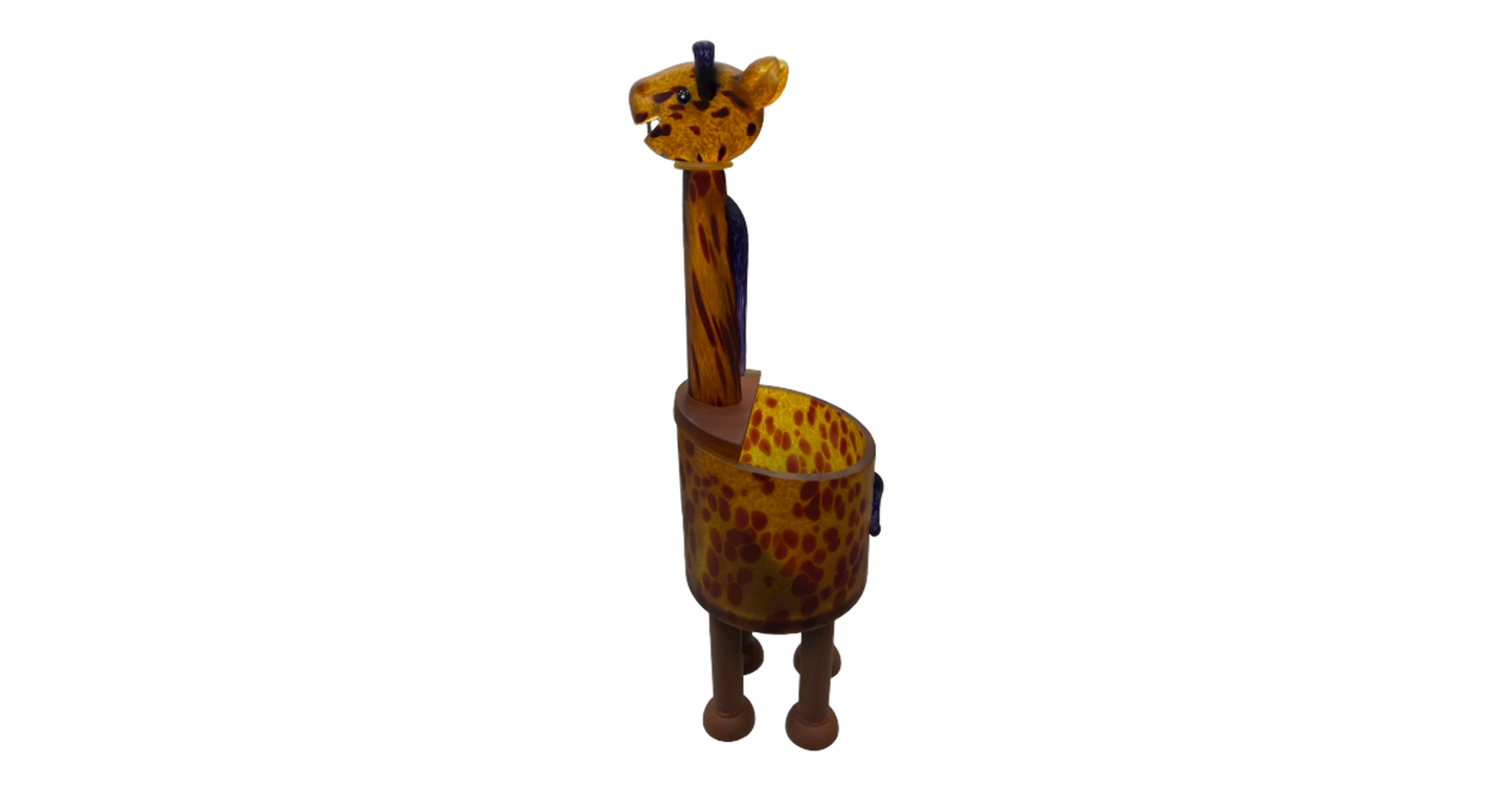 Borowski Glass Giraffe Planter- 28"