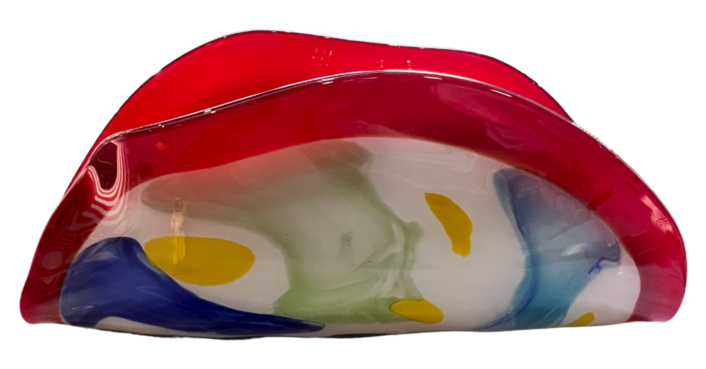 Murano Art Glass - Clam Shell Center Piece - X-Large - 10"