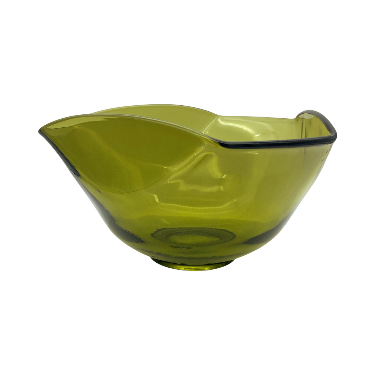 Anchor Hocking - Folded Green Serving Dish - Vintage