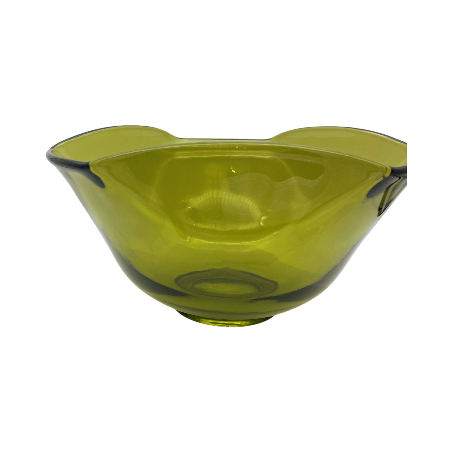 Anchor Hocking - Folded Green Serving Dish - Vintage