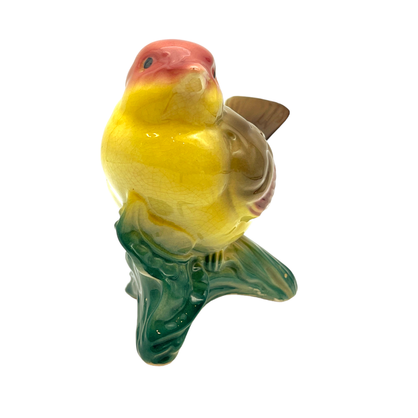 Royal Copley - Kinglet On Tree Branch Planter - Vintage - 5"