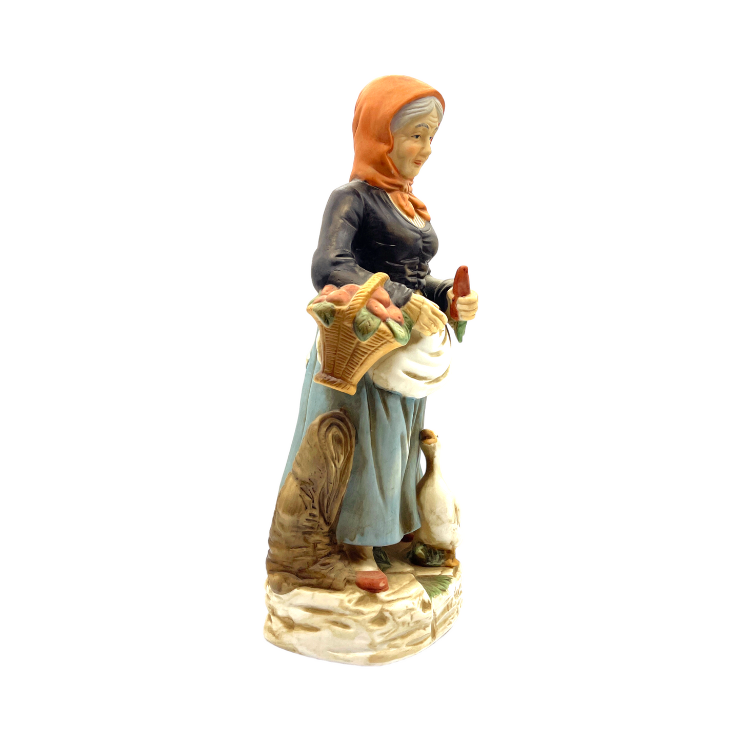 Homco - Woman & Duck - Vintage - 12"