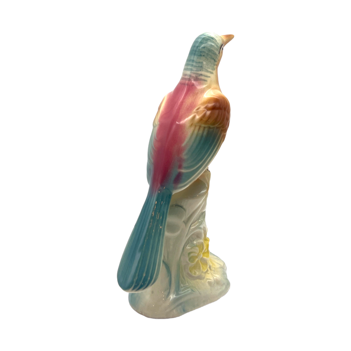 Spaulding China - Orange Thrasher Bird Figurine - Vintage - 8"