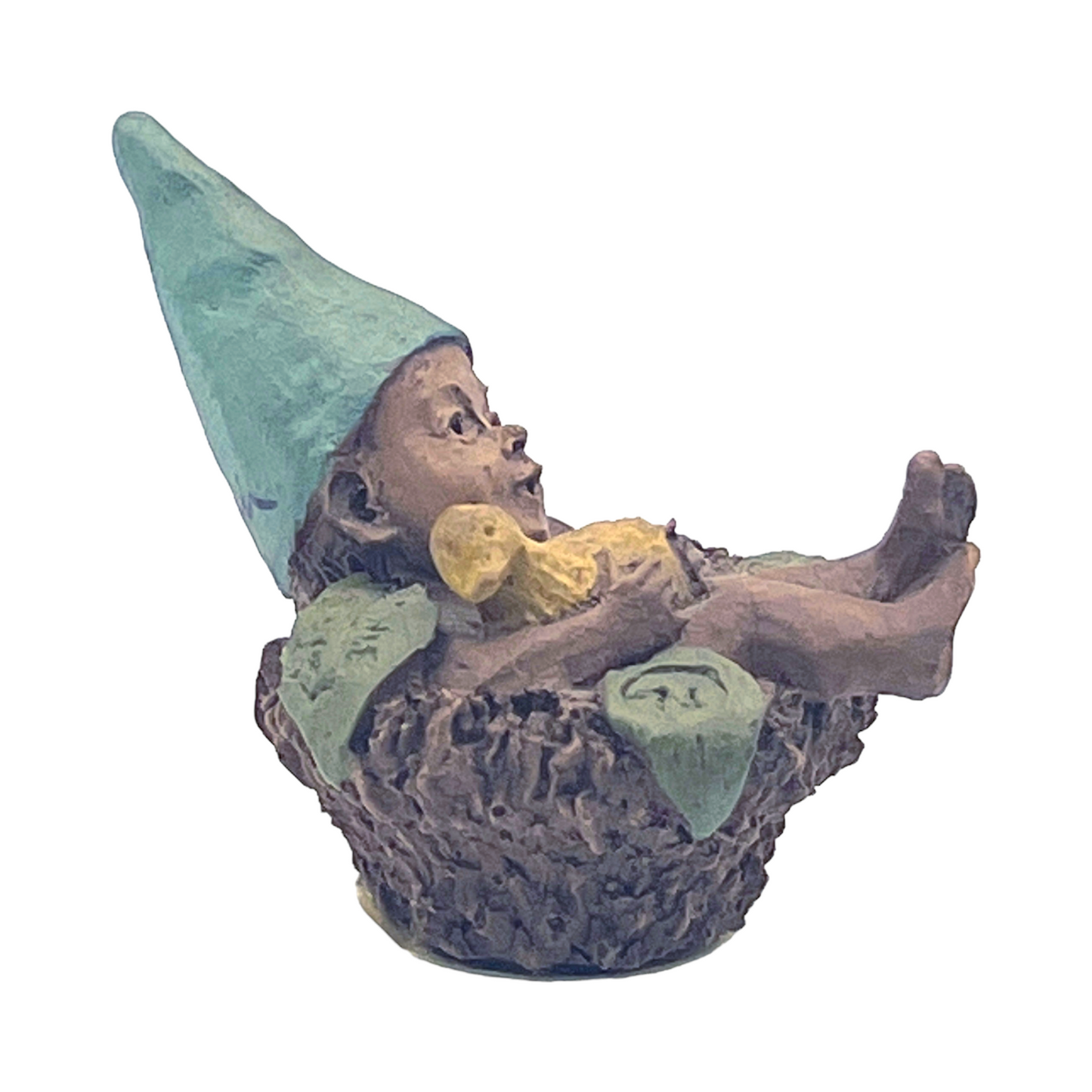Tom Clark Gnome by Cairn Studios - Signed Boy In Nest - 2"