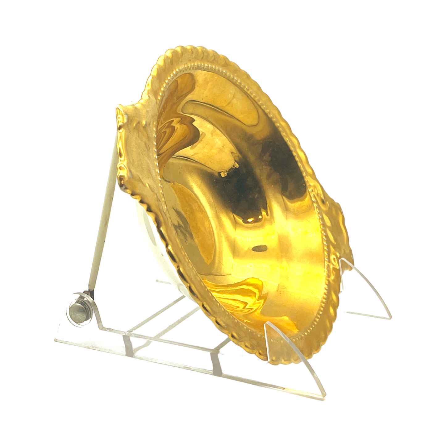 22k Gold - Double Handle Bowl - 6"