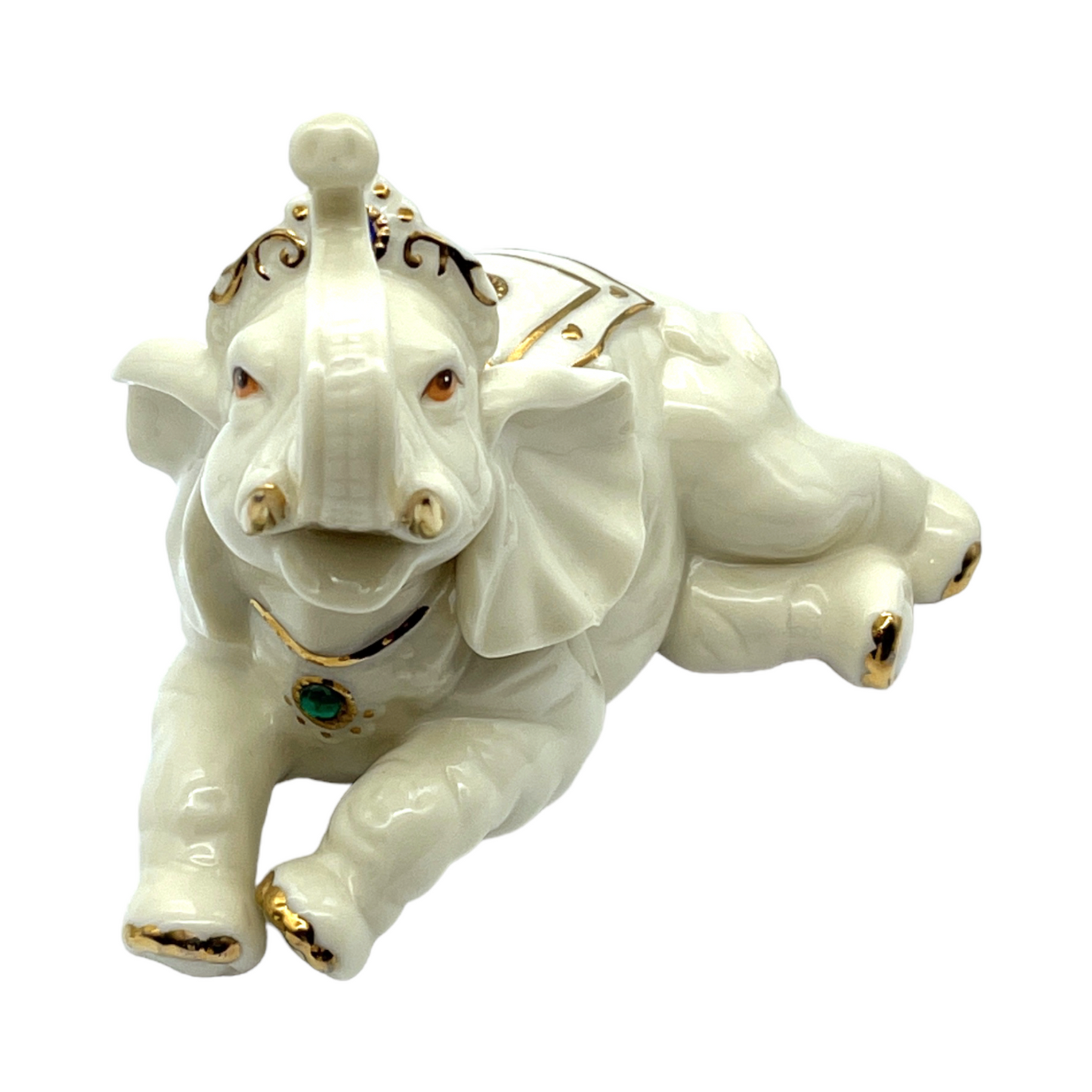 Porcelain Jeweled Elephant - 1998