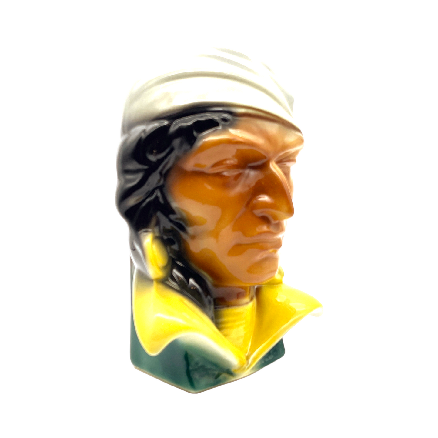 Royal Copley - Pirate Head Wall Pocket Planter - Grey - Vintage - 8"