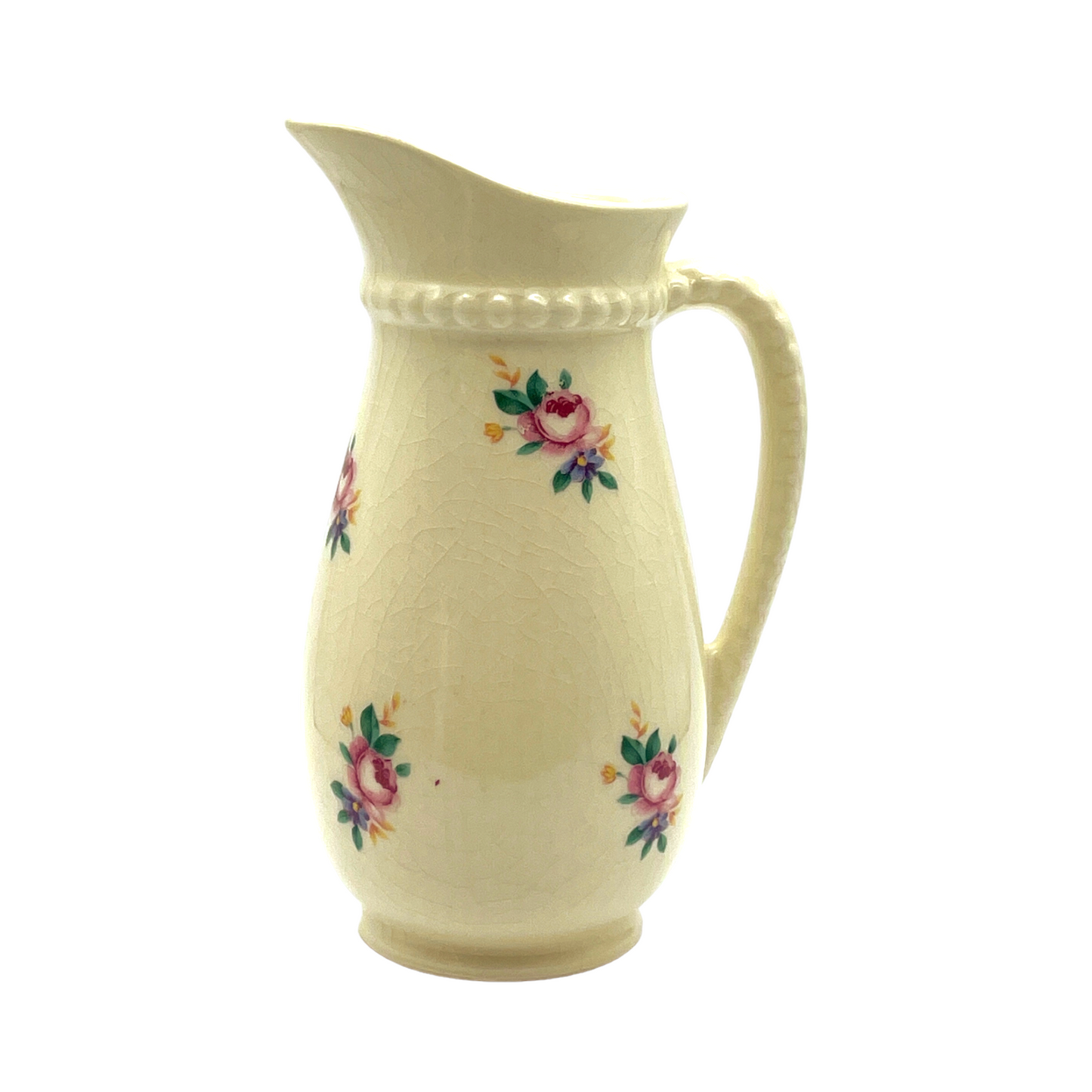 Royal Copley - Pitcher With Roses - 6.5"