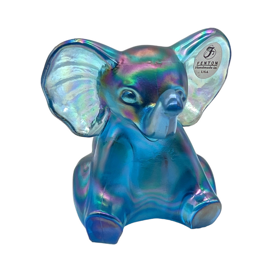 Fenton Art Glass - Elephant Stretch Carnival - Original Sticker
