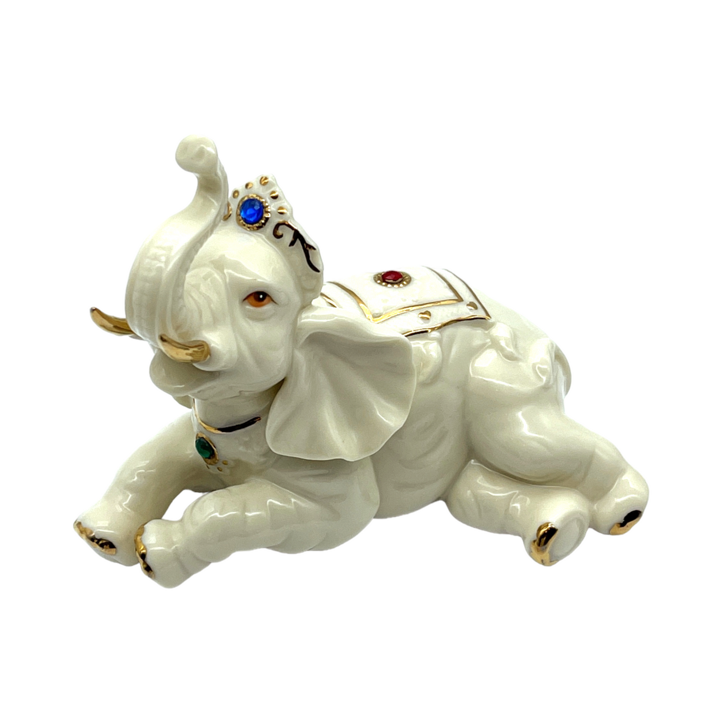 Porcelain Jeweled Elephant - 1998