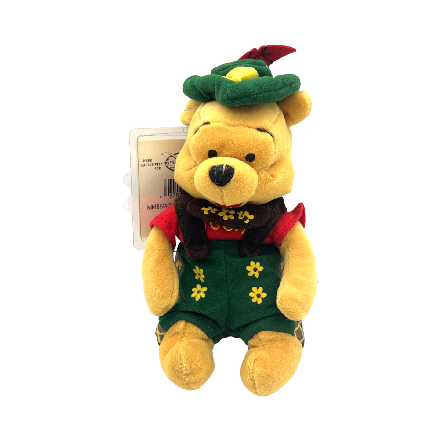 Disney Store - Mini Bean Bag October Fest Pooh - 8" - Vintage - With Tag