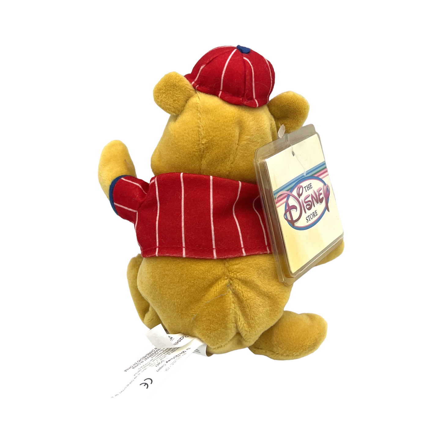Disney Store - Mini Bean Bag Baseball Pooh - 8" - Vintage - With Tag