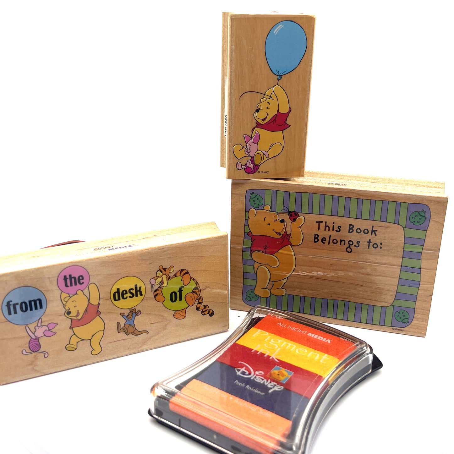 Disney - Rubber Stamp & Ink - Lot of 3