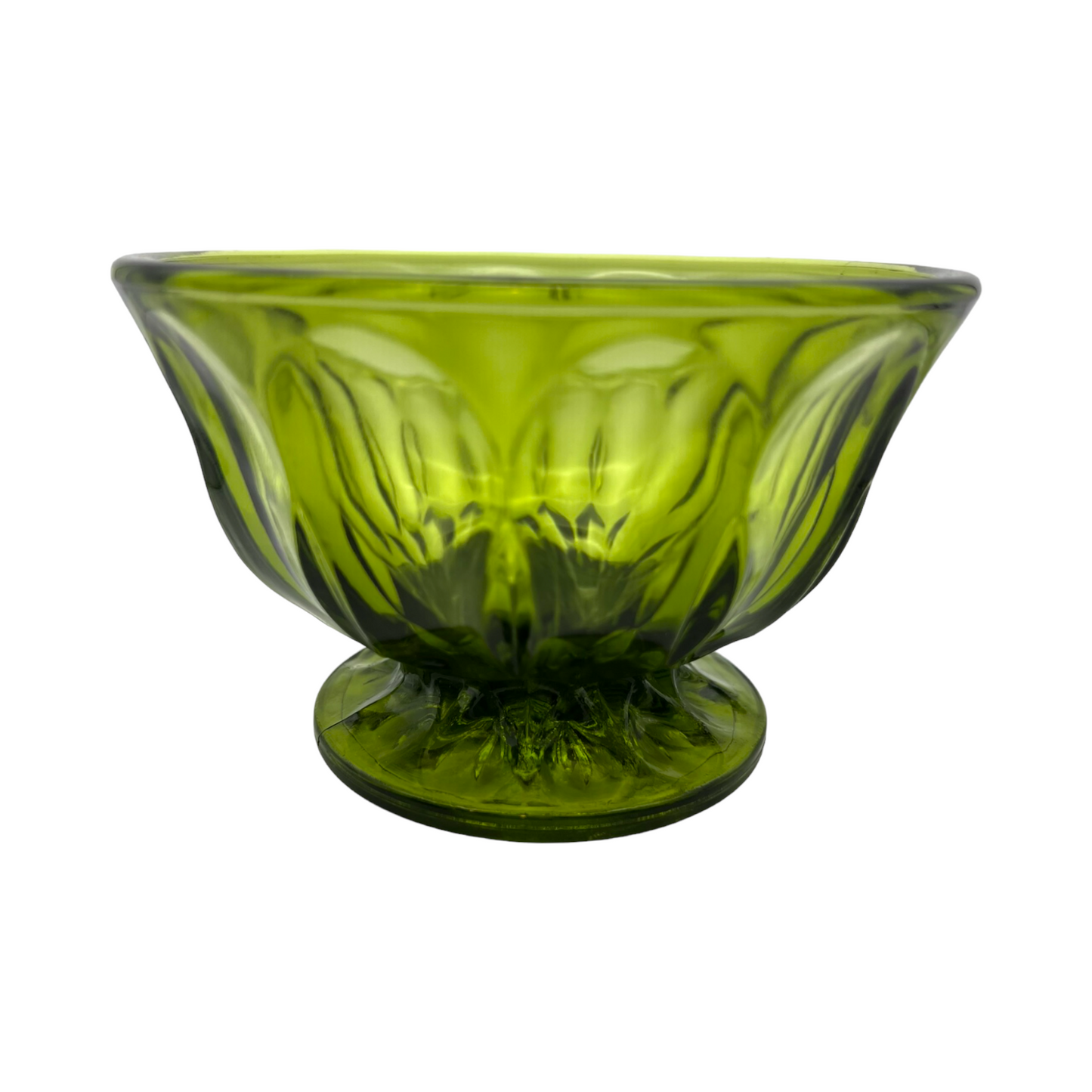 Anchor Hocking - Green Fairfield Candy Dish - 6"