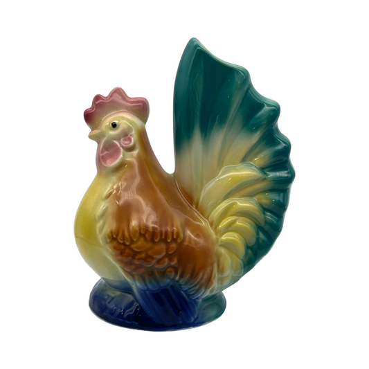 Royal Copley - Rooster "Chicken Feed" Bank - Vintage - 8"