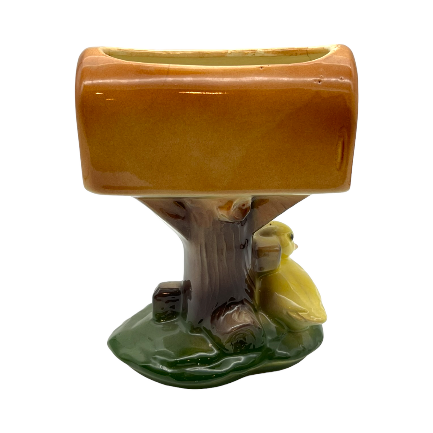 Royal Copley - Duck & Mail Box Planter - Vintage - 7"