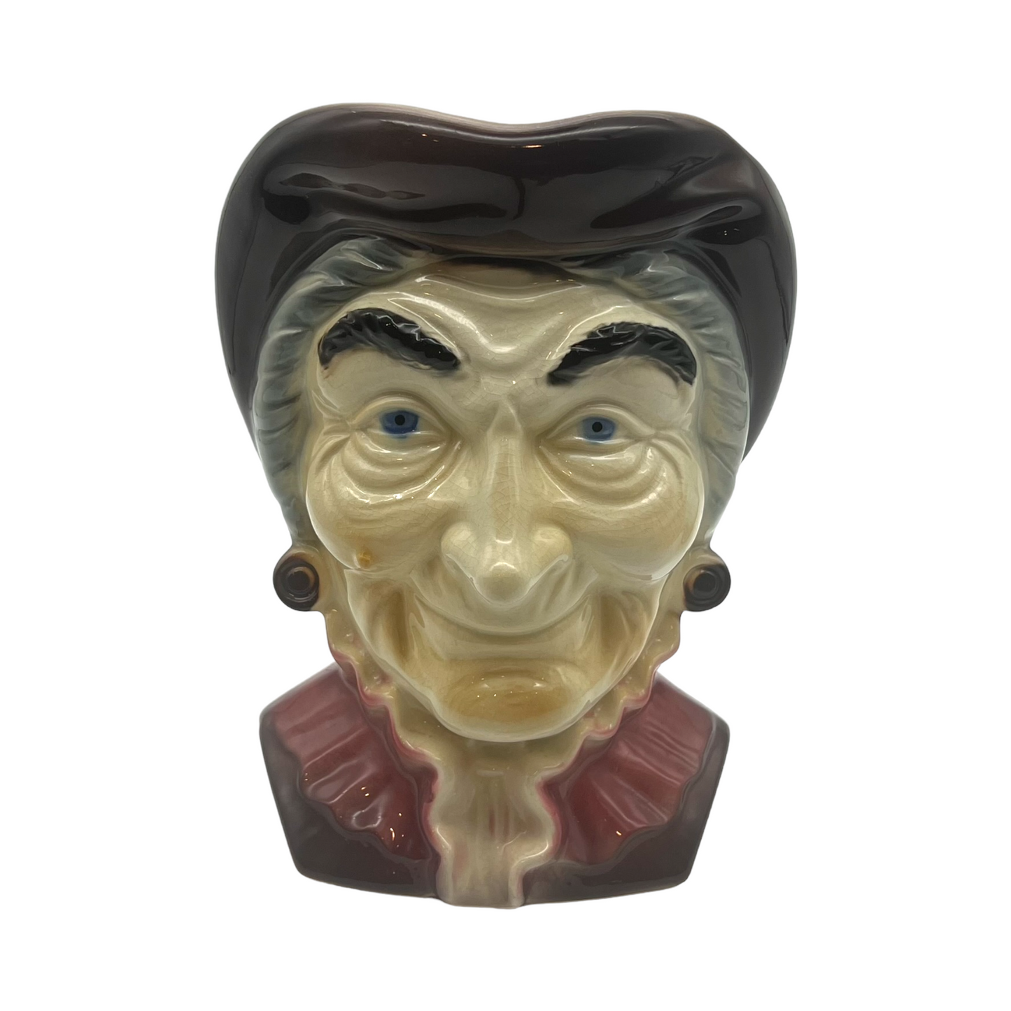 Royal Copley - Colonial Head Wall Pocket Planter - Vintage - 8.25"