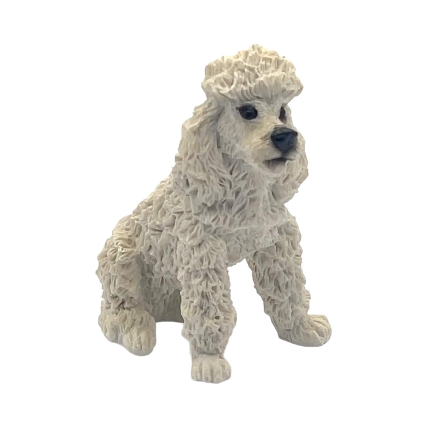 Sandicast - Poodle - Sitting Down - 4" x 3.5"
