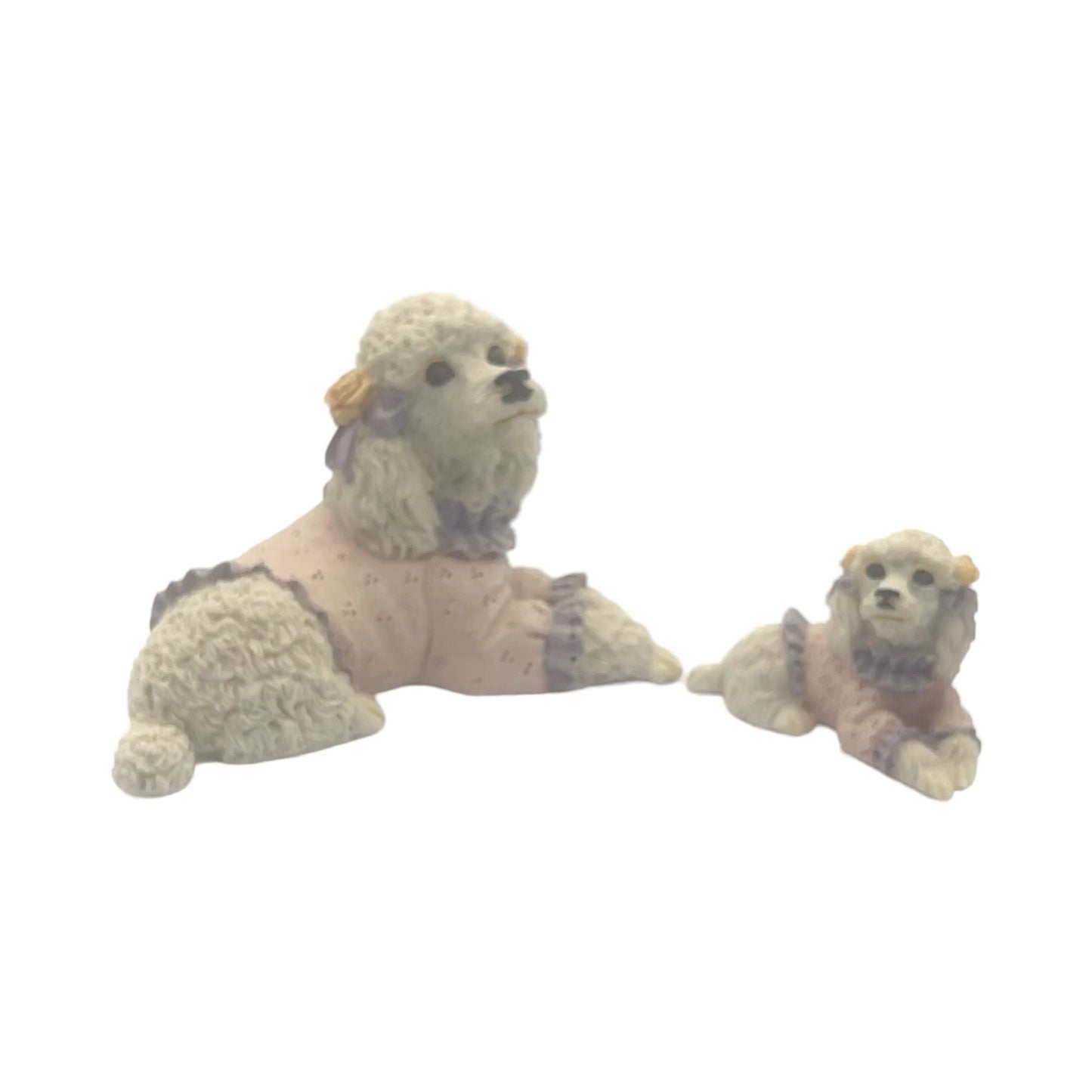 Sandicast - Poodle - With Pink Sweeter - Set - 4.5" x 3.5"