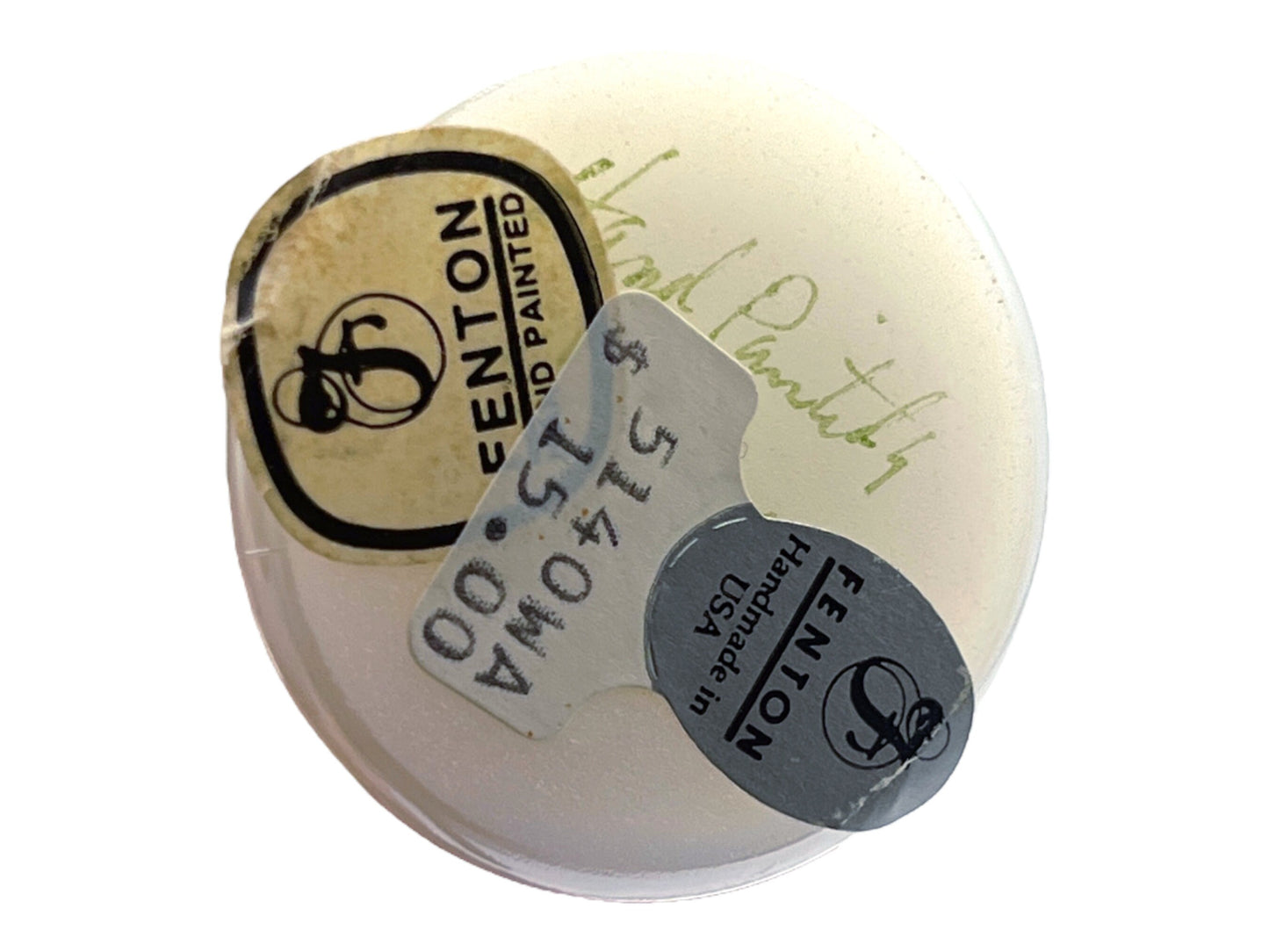 Fenton Art Glass - Obsolescent Painted Egg - Hand Painted