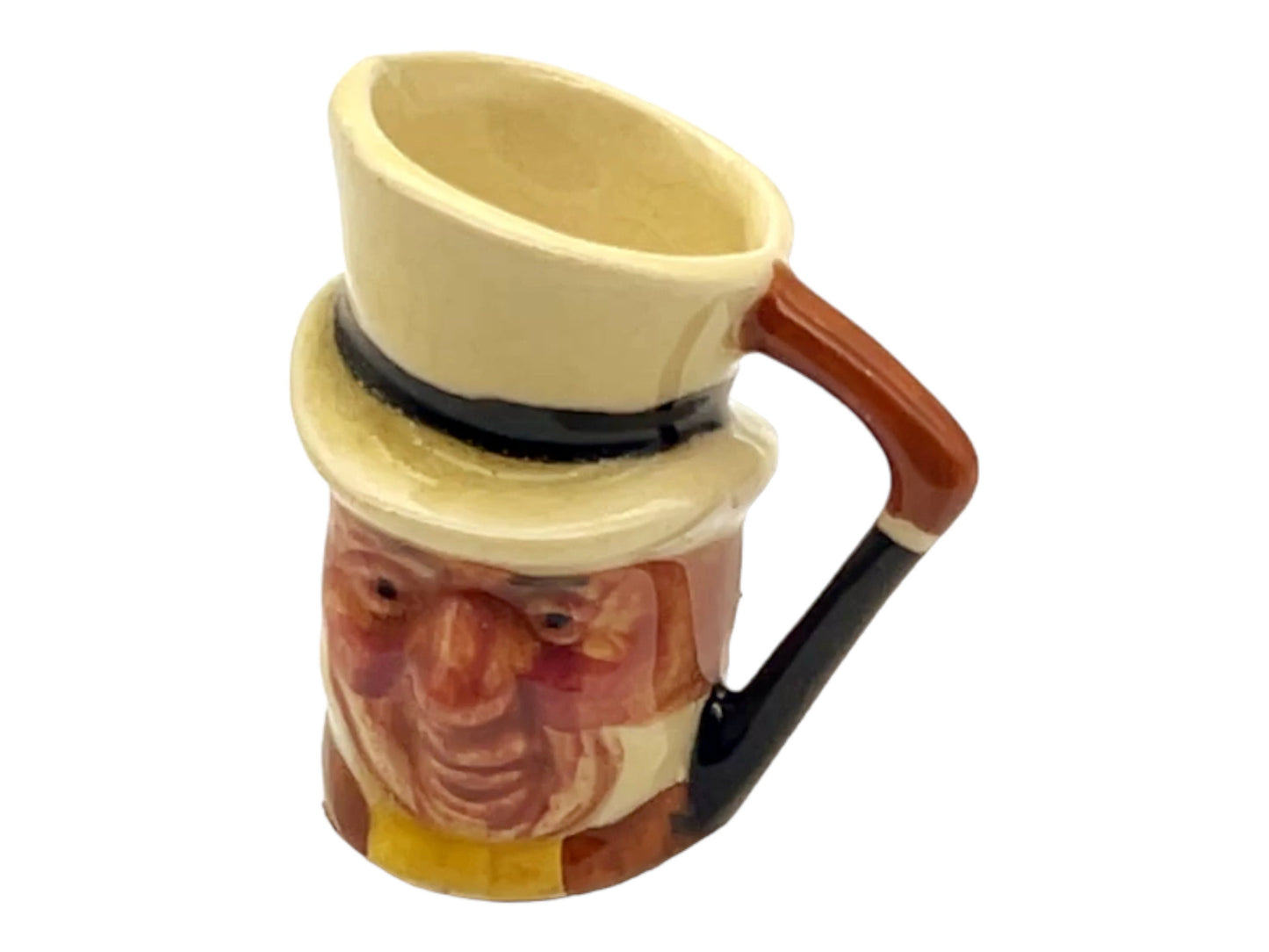 Lancaster Sanders - Mini Toby Mug - Mr. Micawber - Hand Painted - 1.5"