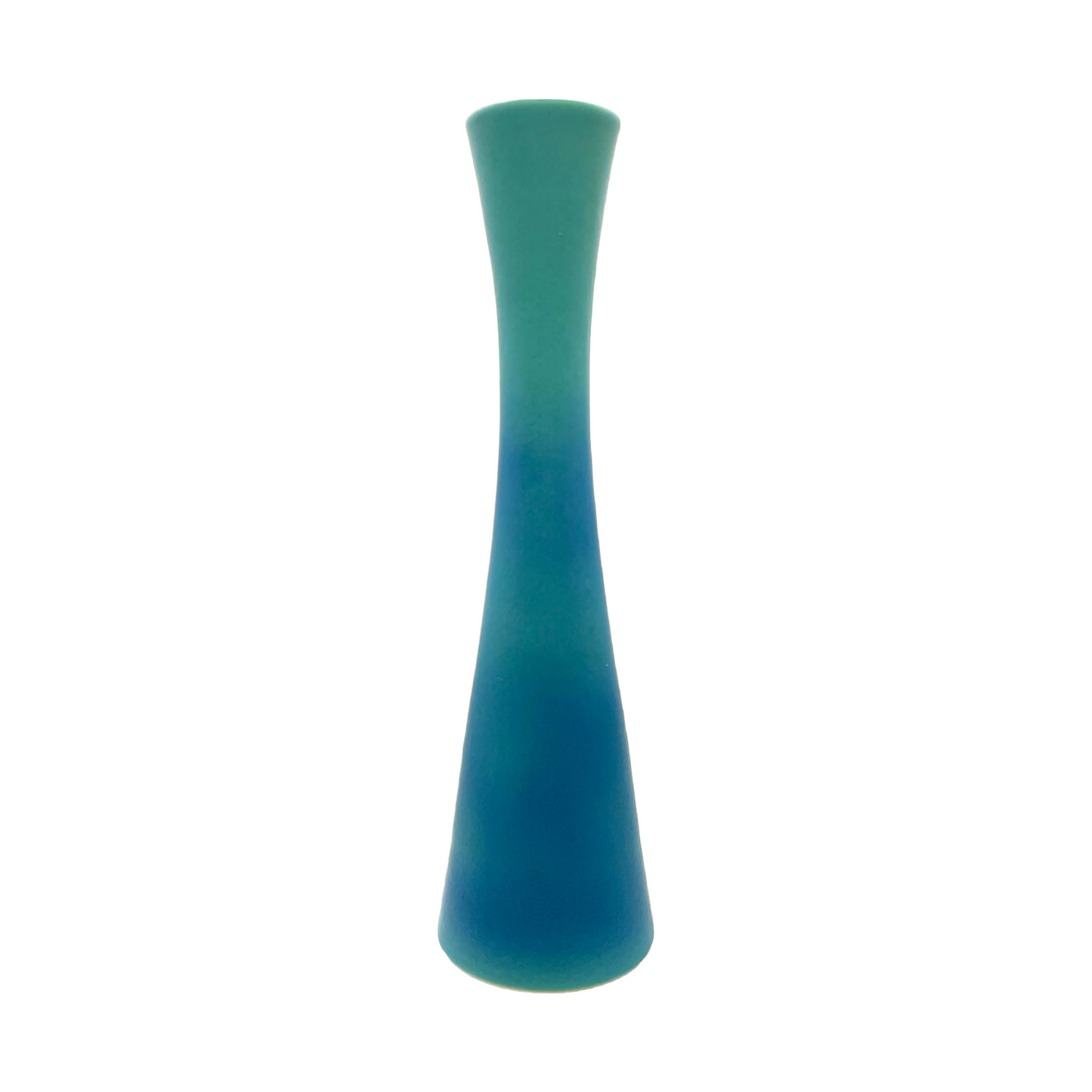 Van Briggle Potter - Ming Blue Corset Vase - Vintage - Mint - 15"