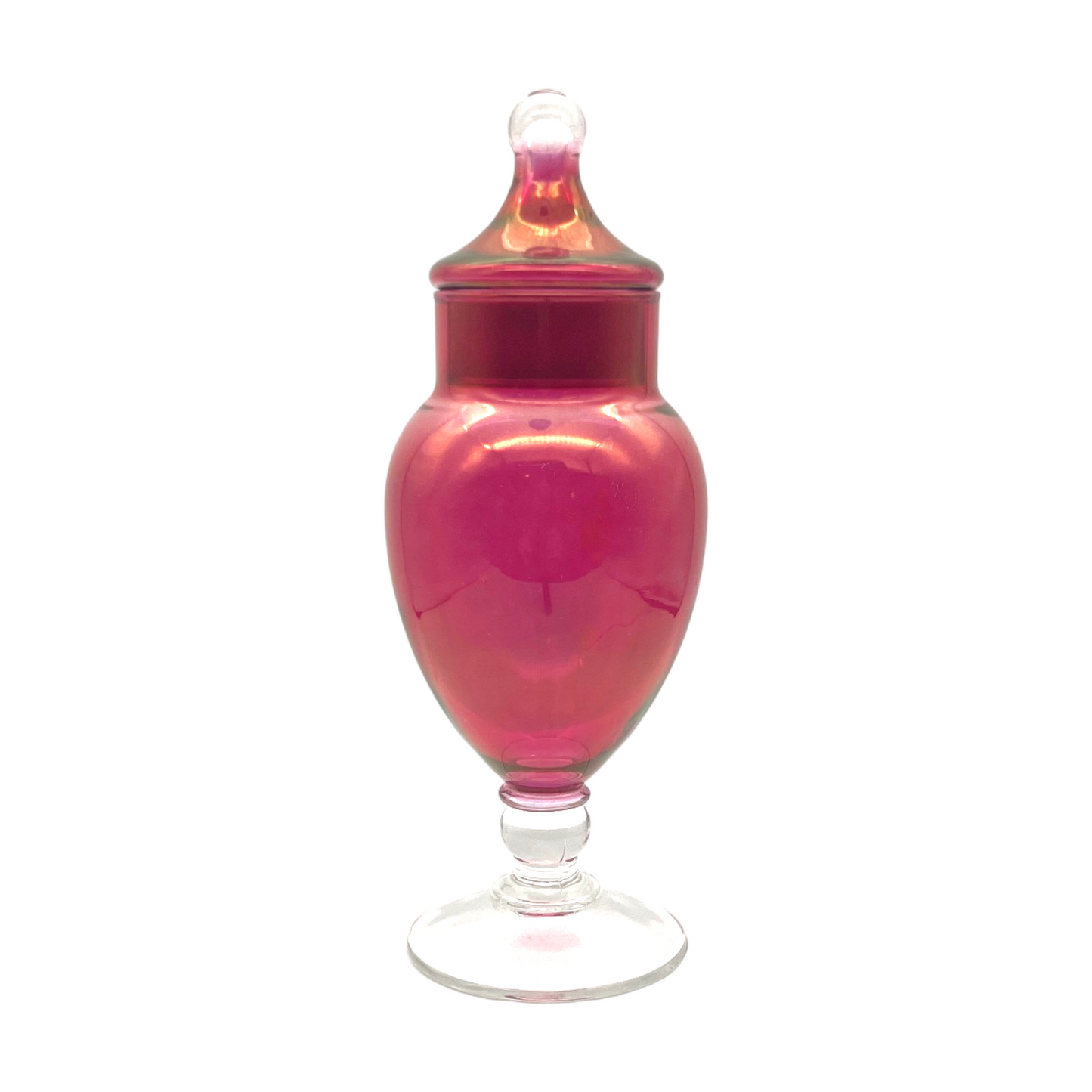 Captivating Crimson Glass Elixir Jar