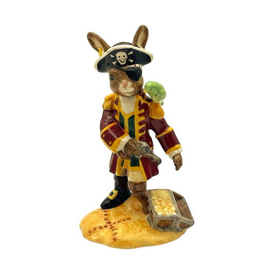 Royal Doulton Bunnykins - The Shipmates Collection Pirate - Hand Made & Decorated - 2003  - 5"