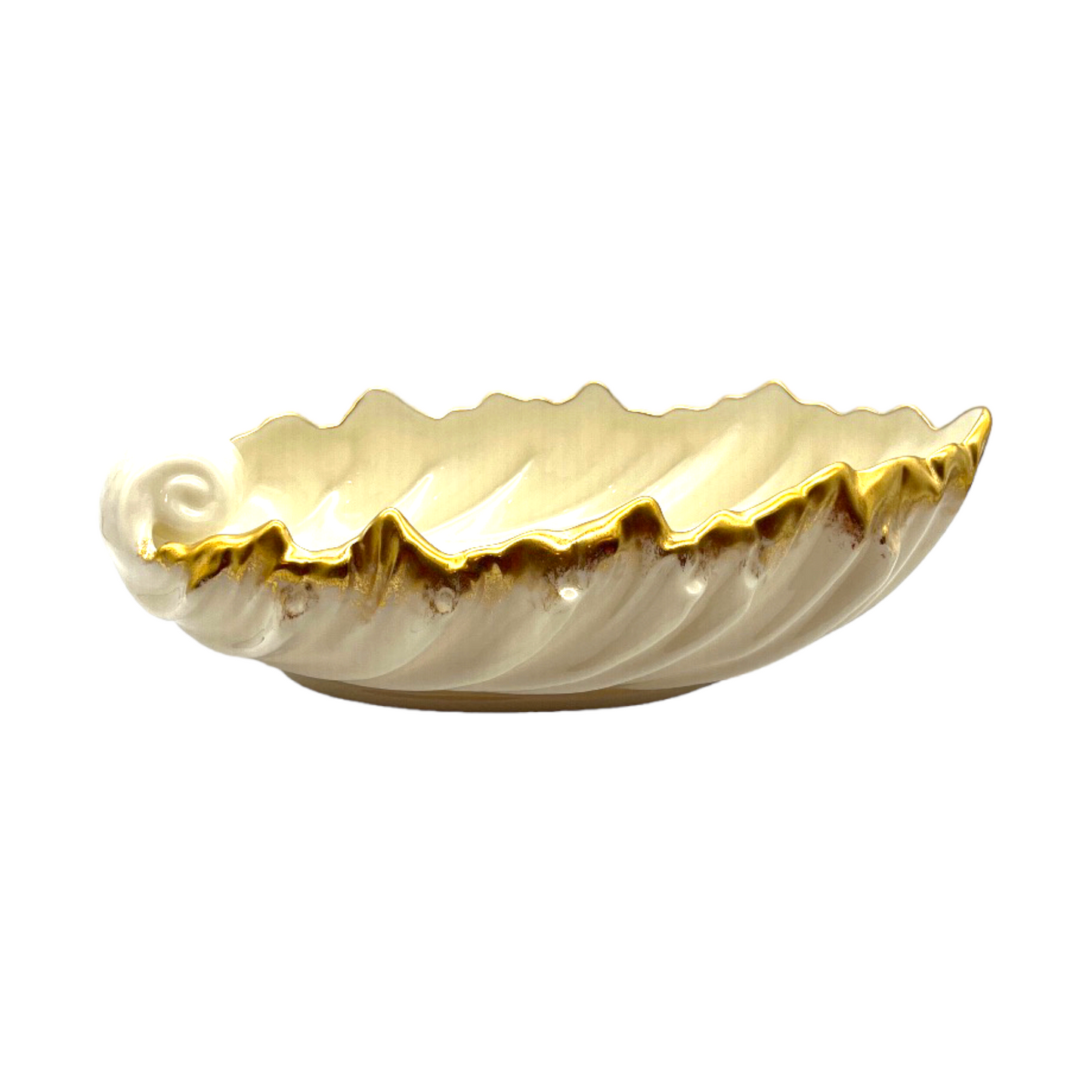 Lenox - Acanthus Leaf Dish - 24k Gold Trim - 3"