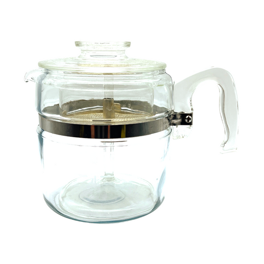 Pyrex 6 Cup Coffe e Percolator Pot - 7756 B - Vintage - 7.5"