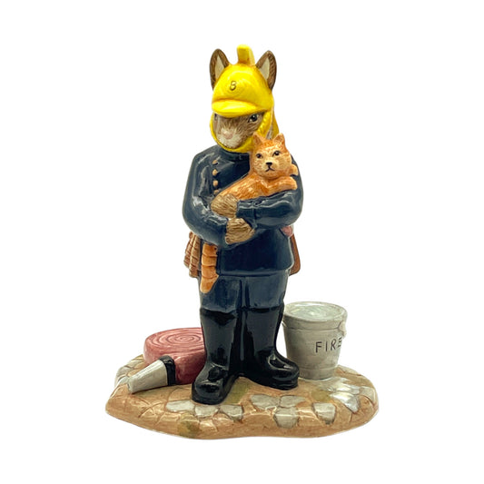 Royal Doulton Bunnykins - Professional Collection Fireman - Hand Made & Decorated - 2005  - 5"