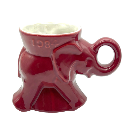 Frankoma Pottery - 1984 GOP Coffee Mug - 3.75"