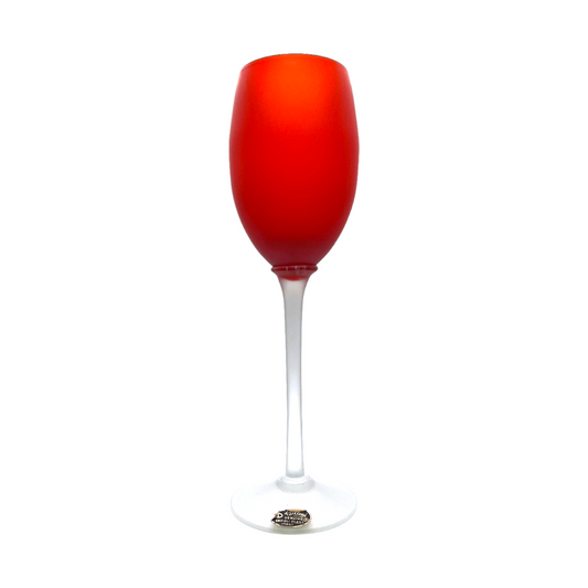 The Exquisite Crimson Elegance - 15" Artisan Wine Glass