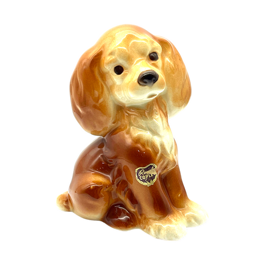 Royal Copley - Cocker Spaniel Puppy Figurine - Vintage - 6.5"