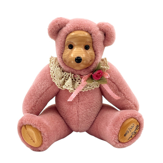 Raikes Original Bear - Pink Bear - #199 of 500 - Hand Signed  By Robert Raikes - 10"