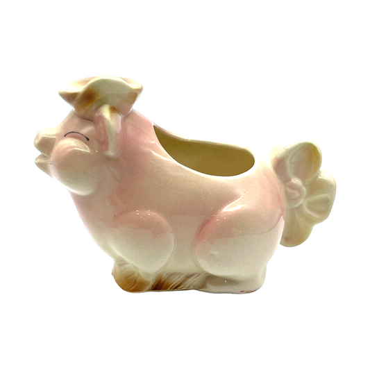 Royal Copley - Pig With Hat Planter - Vintage - 4.5"